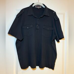 Michael Kors Black Polo Short Sleeved Shirt Men’s size XL